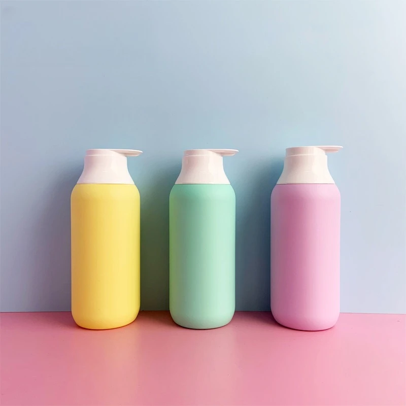 

500ml Shampoo Bottle Press Bath Body Lotion Bottle Plush Wash and Care Refillable Bottles Liquid Soap Dispenser Bottles
