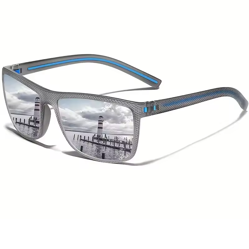Square Polarized Sunglasses for Men and Women Lightweight Frame Sun Glasses - Image 6