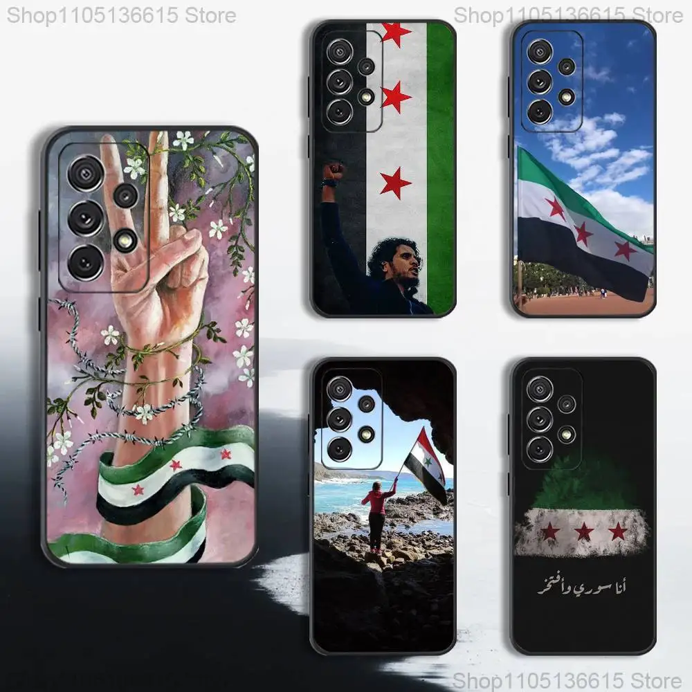 

Flag Syrian Revolution Phone Case For Samsung S25,S24,S23,S22,S21,S20,S10,Ultra,Plus,Lite,FE,Soft Silicone Black Cover
