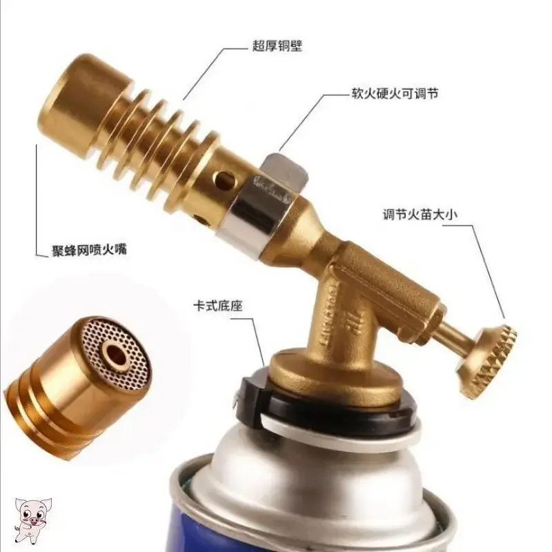 Multifunction Welding-Burner Welding Gas Burner Flame Gas Torch Flame Gun Blow for BBQ Camping Cooking Lighter Heating Camping