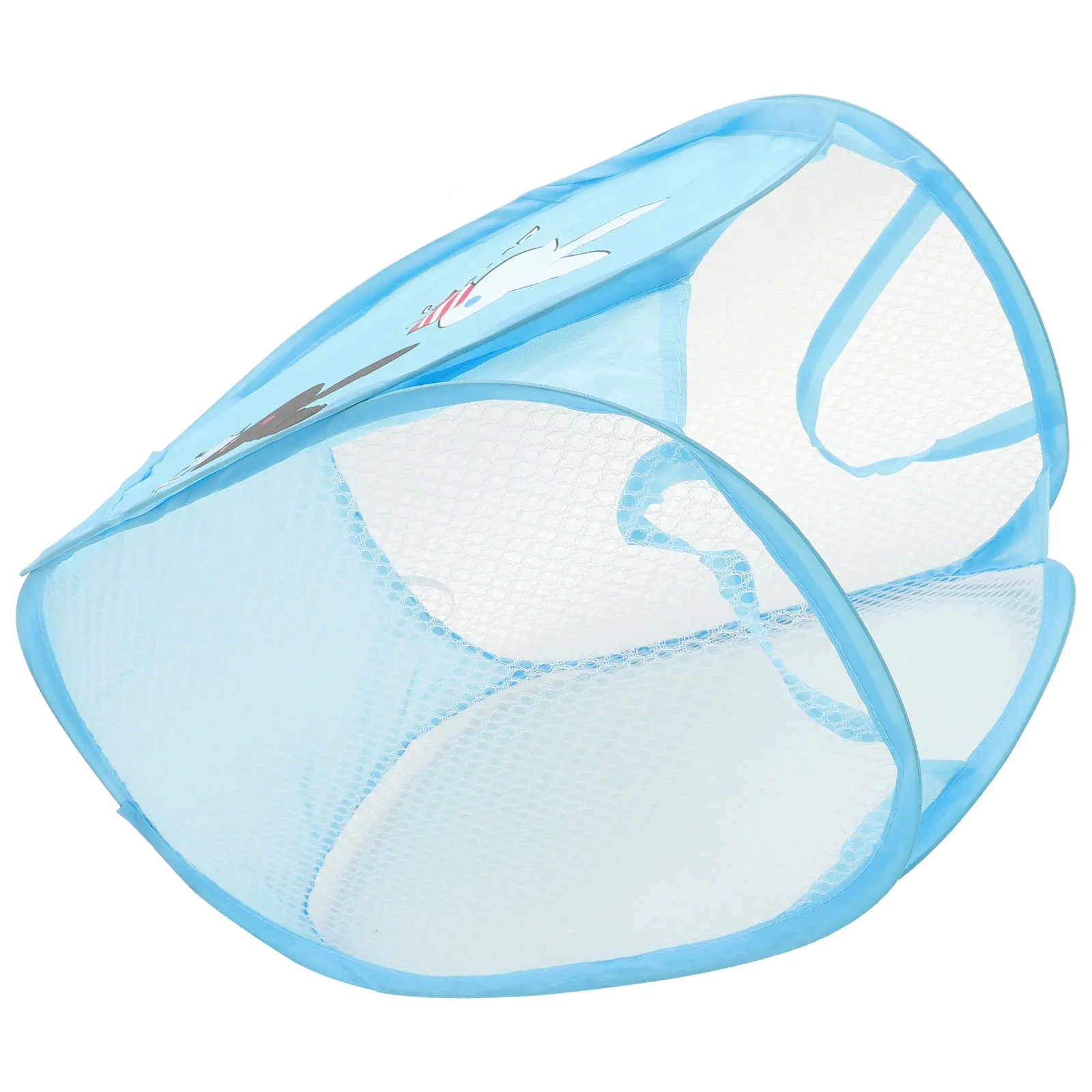 

1Pcs Cartoon Rabbit Pattern Foldable Dirty Clothes Basket Large Capacity Home Laundry Storage Holder Breathable Mesh