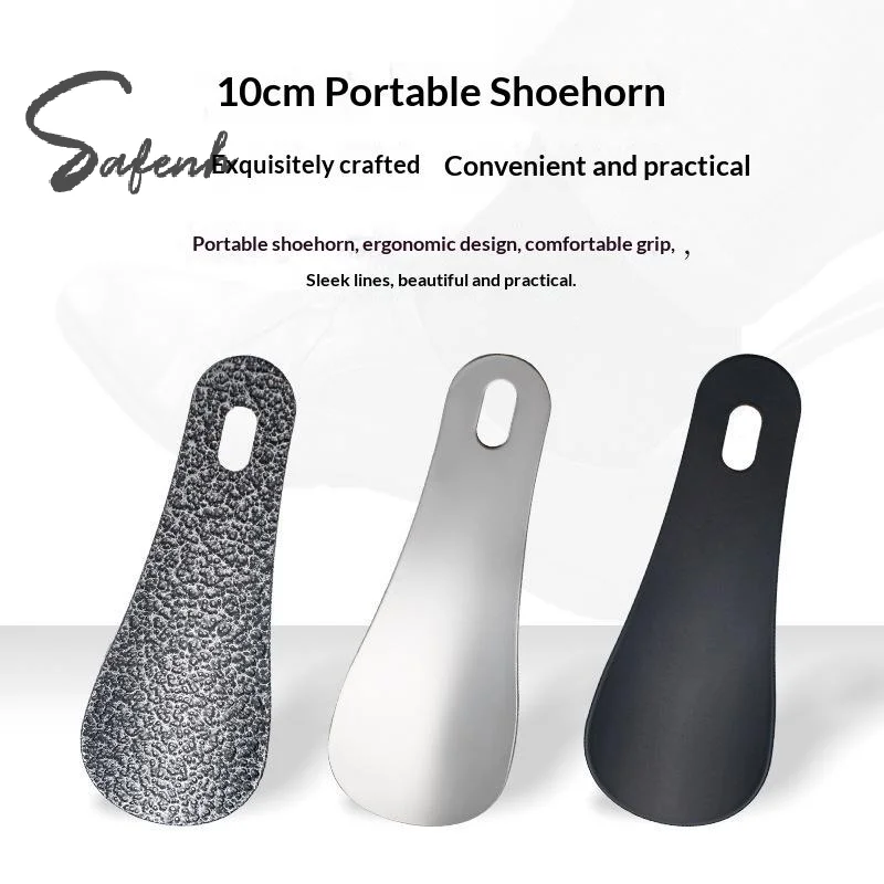 Stainless Steel Shoe Horn Portable Shoe Lifter Wear Shoe Helper Shoe Helper Labor Saving Footwear Tool For Home Travel Use