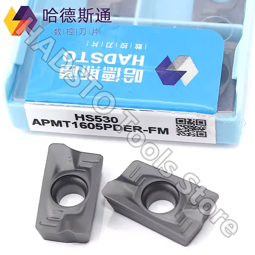 10pcs APMT1605PDER-FM HS530 APMT1605PDER APMT1605 HADSTO CNC carbide inserts Milling inserts For Stainless steel, Mild steel