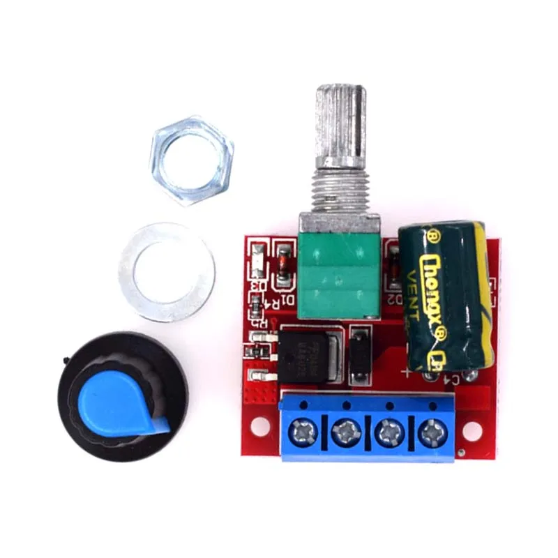 Mini DC Motor PWM Speed Controller, DC 5V-35V 5A Speed Adjustable Switch Module, 6V 12V 24V Variable Voltage Regulator
