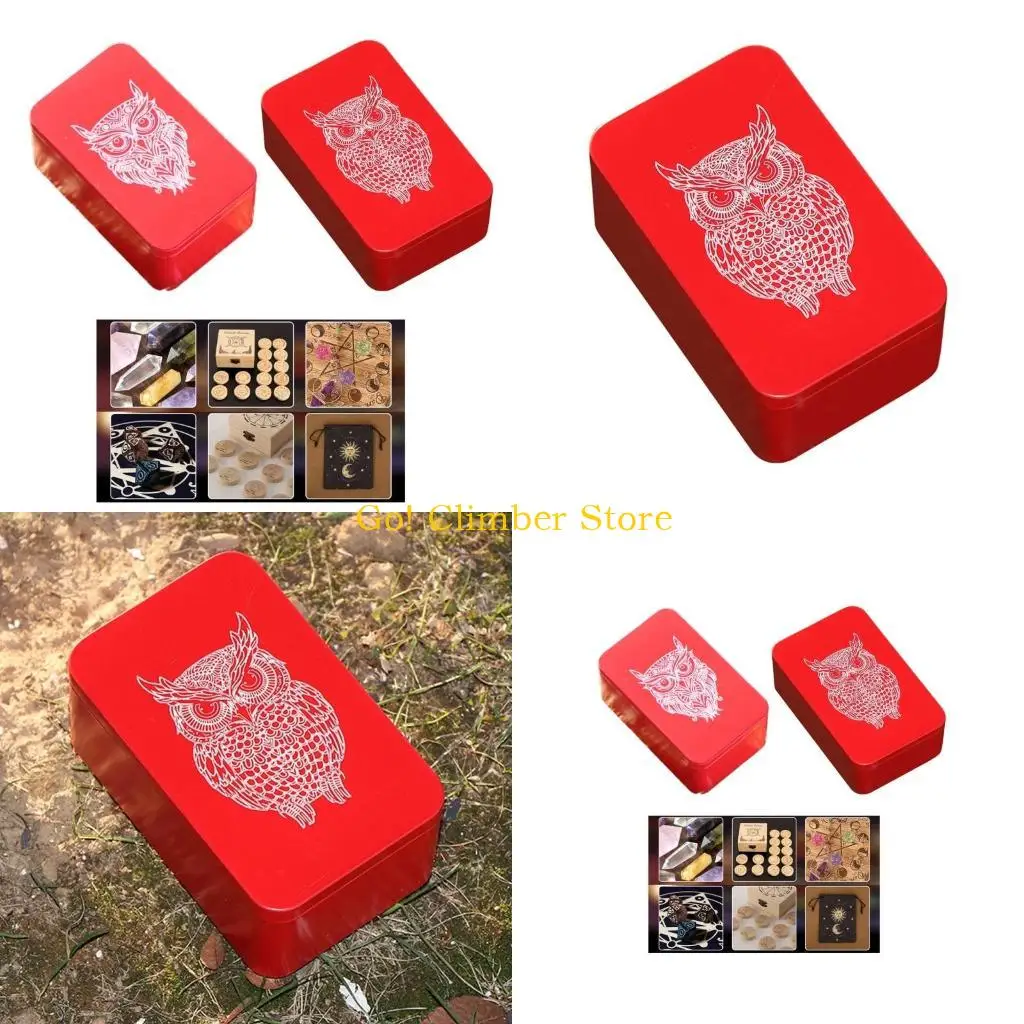 

Q84C Прямоугольник Tarots Box Организаторы пьесы для хранения карты коробка для переноски монеты монеты