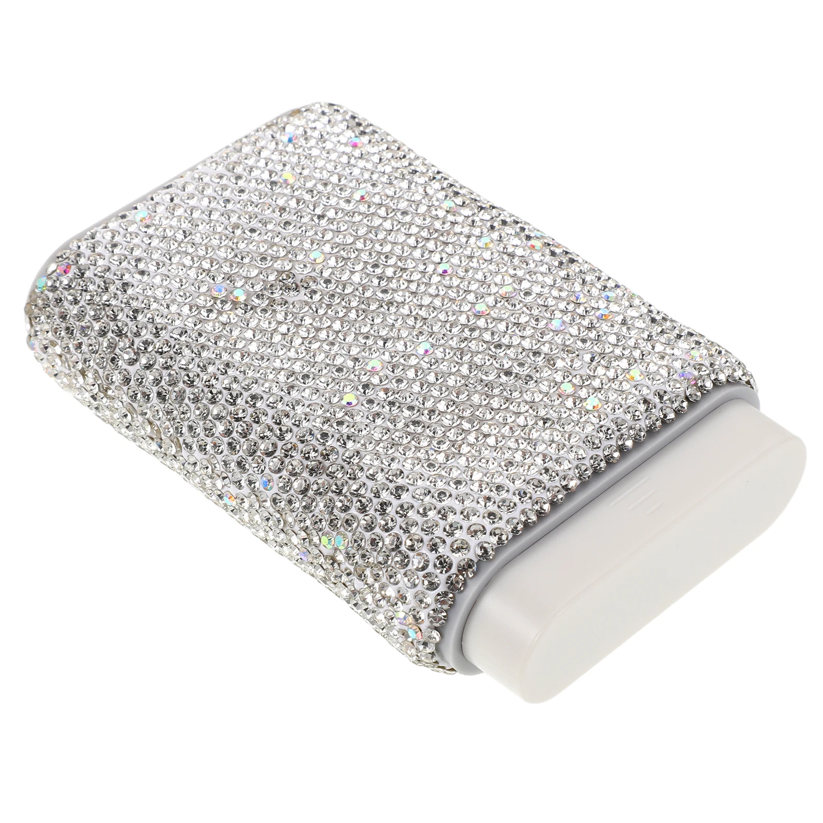 

Bling Pill Case Rhinestone 6-Grids Portable Pill Organizer Small Compact Medication Storage Box Travel Pocket Purse