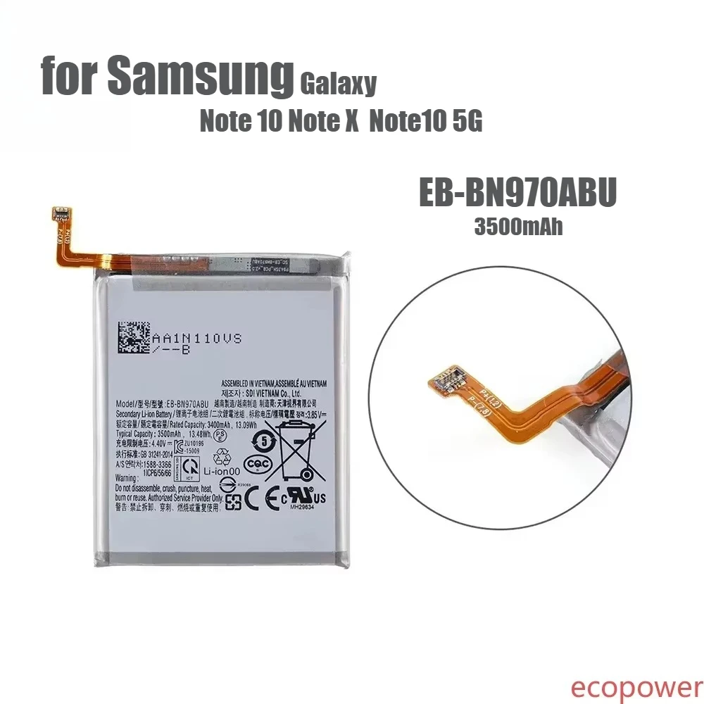 3500mAh Brand New Battery EB-BN970ABU for Samsung Galaxy Note 10 Note X Note10 NoteX Note10 5G Mobile phone Battery+Tools