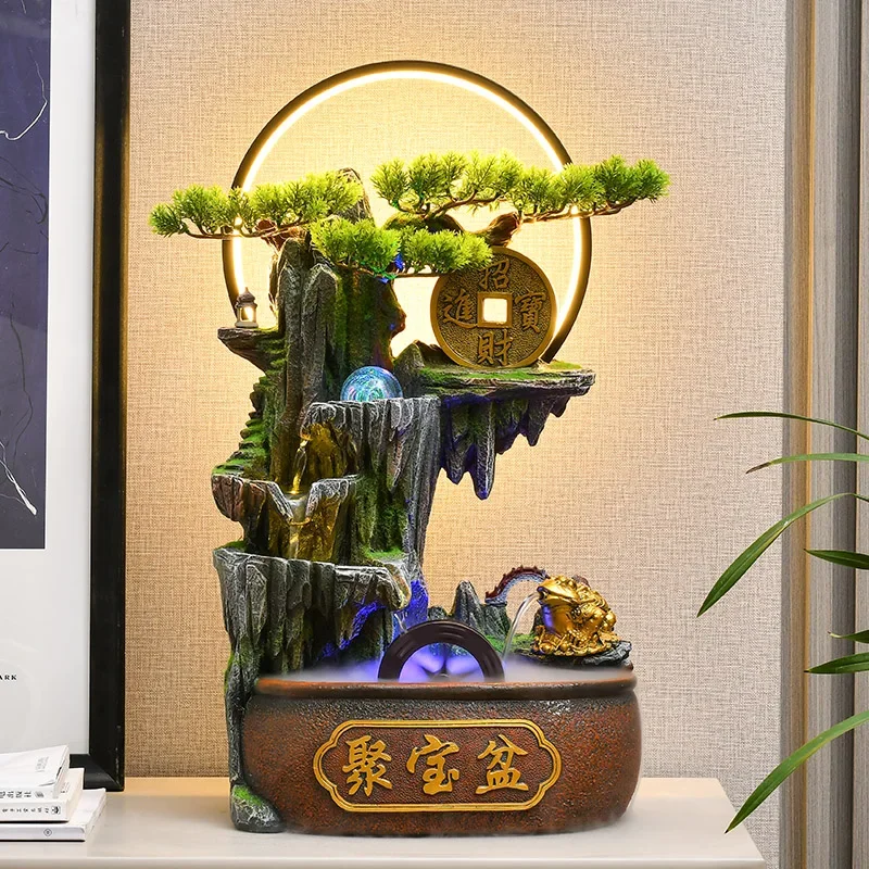 FG-*Feng Shui wheel lucky flowing water ornament circulating water rockery cornucopia office living room