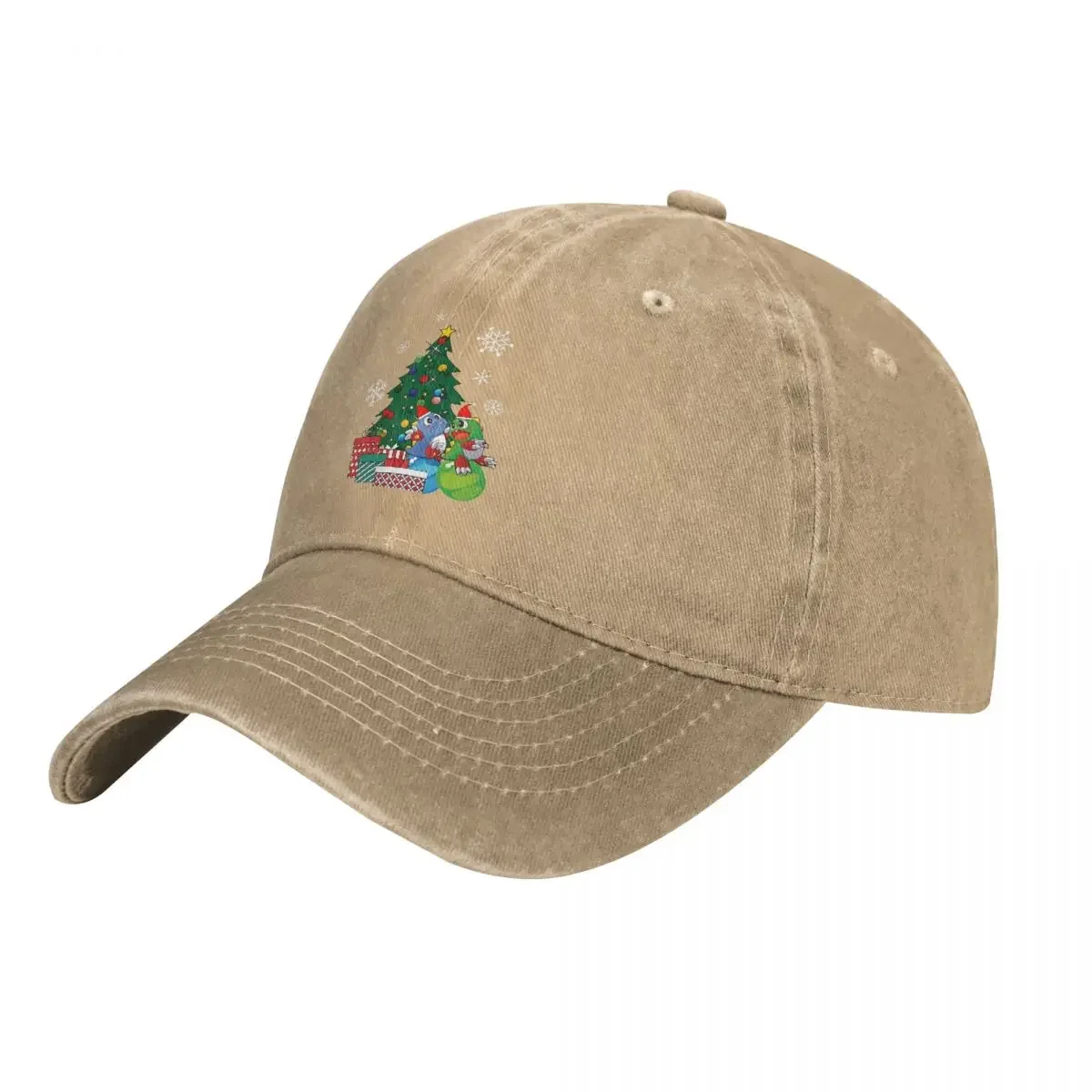 Washed Men's Baseball Cap Around The Christmas Tree Trucker Snapback Caps Dad Hat Bubble Bobble Golf Hats