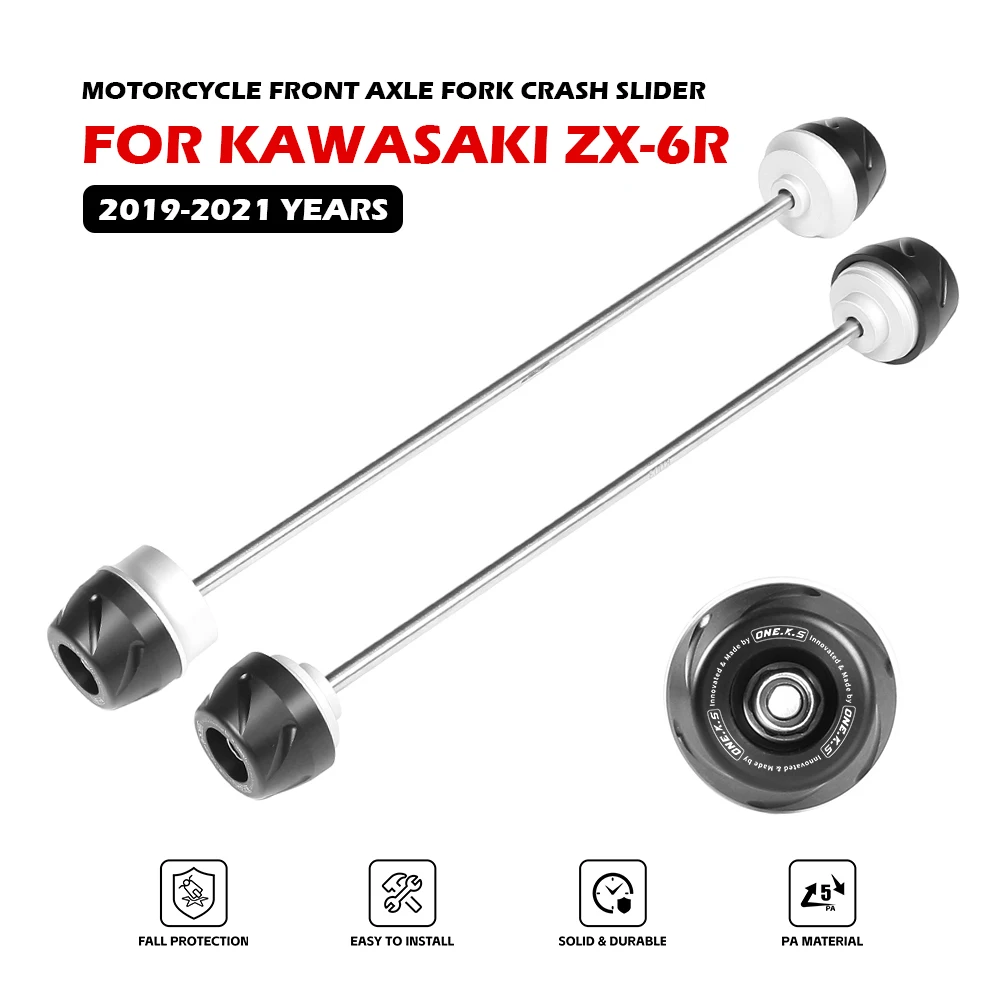 

ZX6R противоударный протектор колеса для KAWASAKI ZX-6R 2019-2021, передняя задняя ось, вилка, противоударные слайдеры, аксессуары
