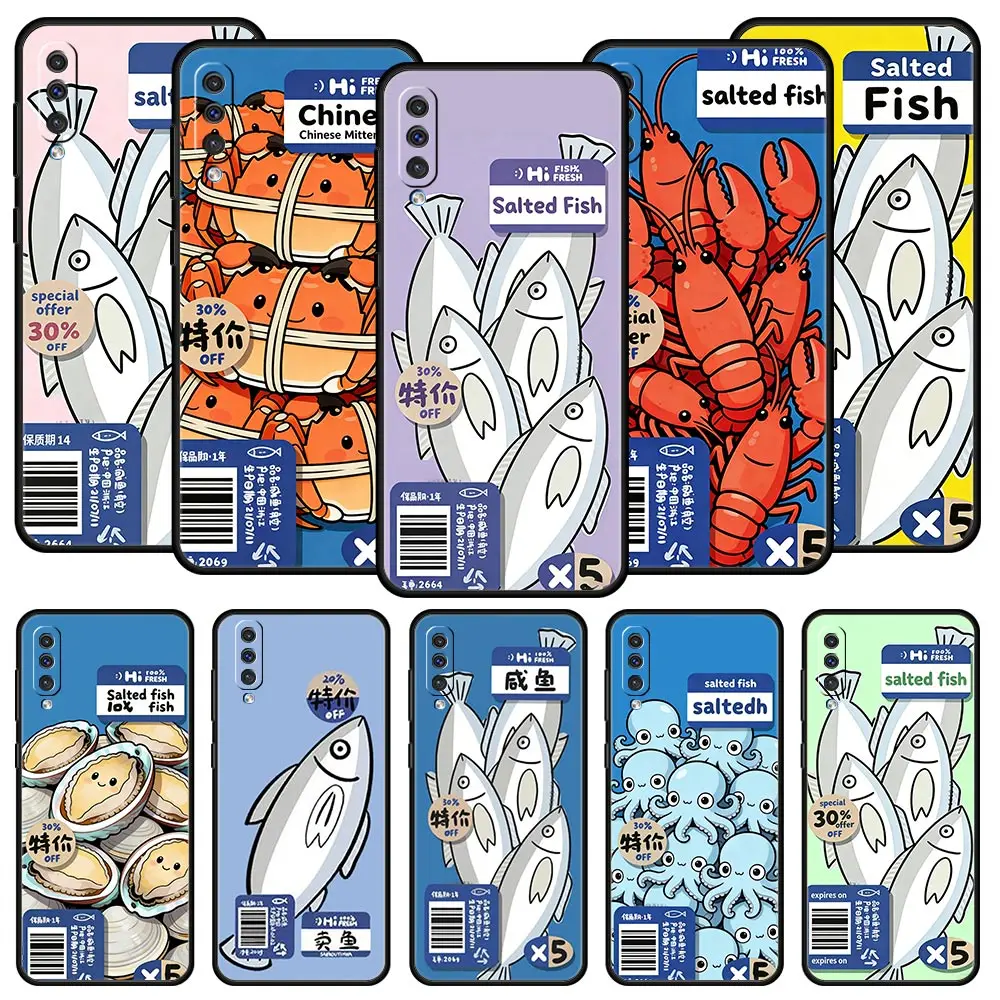 Discounted Salted Fish Phone Case For Samsung A56 A36 A26 A54 A52 A24 A14 A50 A72 A70 A06 A12 A22 A34 A42 A32 A04s A16 5G Cover