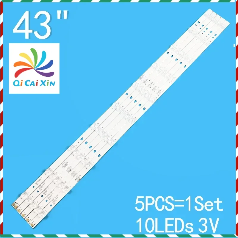 

New 5PCS/lot 854mm For 43" LCD TV LED43D10A LED43D10B-ZC14FG-01 3034010203 3034010204 LED43D10-03А LED43D10-04A 30343010202 201