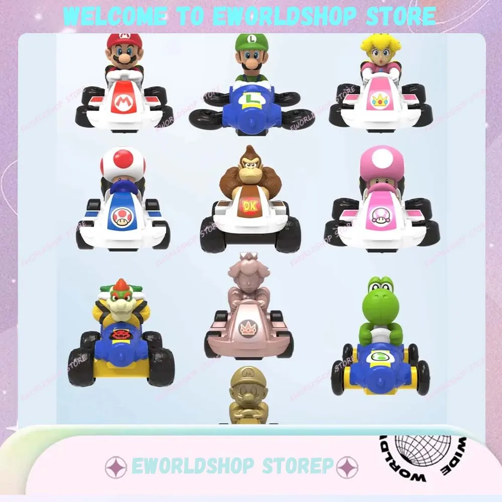 New McDonald Series Mario Kart Happy Meal Toys Figure Collectible Model Doll Desk Decoration Toys for Children Christmas Gifts