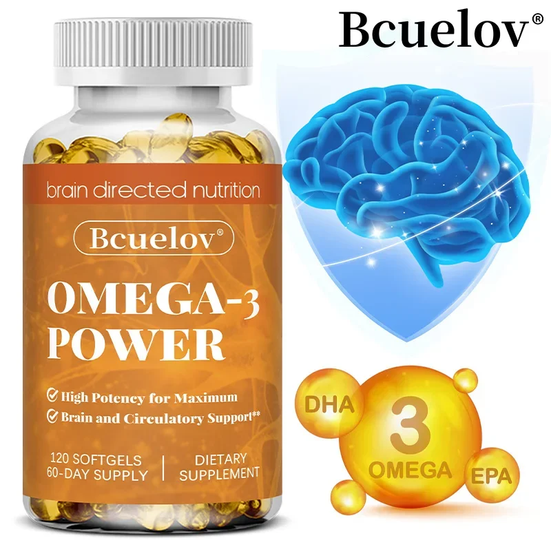 High Potency Omega-3 for Cognitive Function & Emotional Balance - EPA DHA Fish Oil