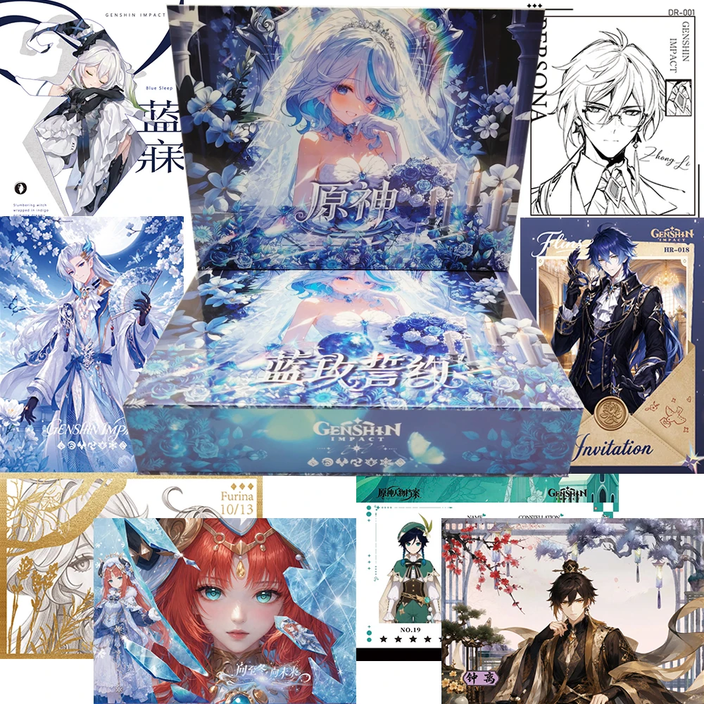 Genshin Impact Collection Cards Rare Limited Edition Exquisite Hobby Adventure Game Character Trendy Charm Cards Adolescent Gift