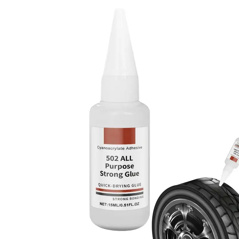 

Tire Repair Glue 15ml Tire Rubber Strong Adhesive Tire Puncture Repair Auto Tire Repair Glue Instant Super Glue For Side Bonding