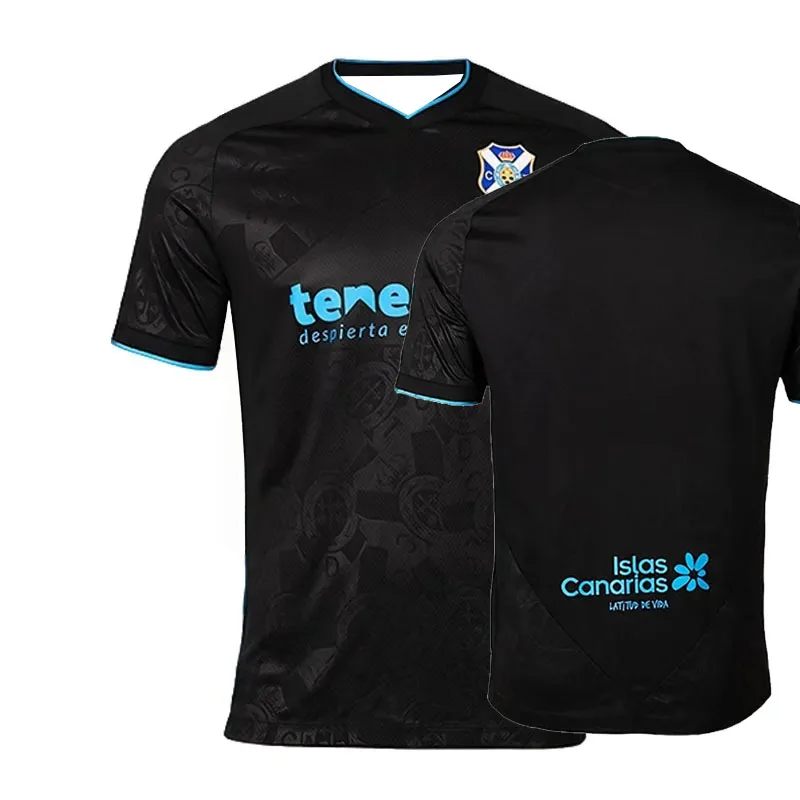 2026-27 Schnell Trocknendes Match-Trainings-Trikot Herbst Sportbekleidung für Herren und Kinder Weiche Familien-Kinder-T-Shirts Tenerife Heim-Fußballtrikot