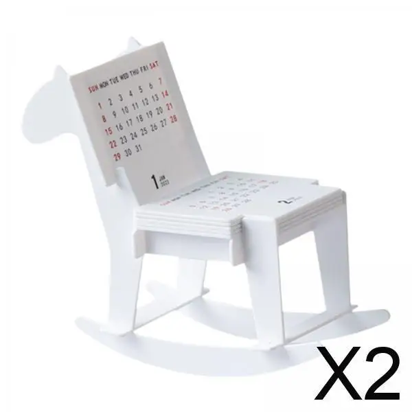 

2025 Mini Desk Calendar DIY Paper Crafts Creative Monthly Calendar for Office Table Home Decoration