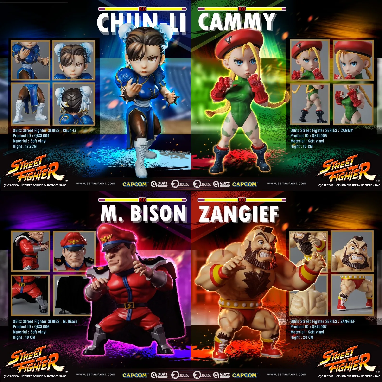 

【 Pre Sale 】 Asmus Toys QBITZ XL Street Fighter Chun Li Jia Mi Wei Jia Sangjifu Mobile Character Handmade Model