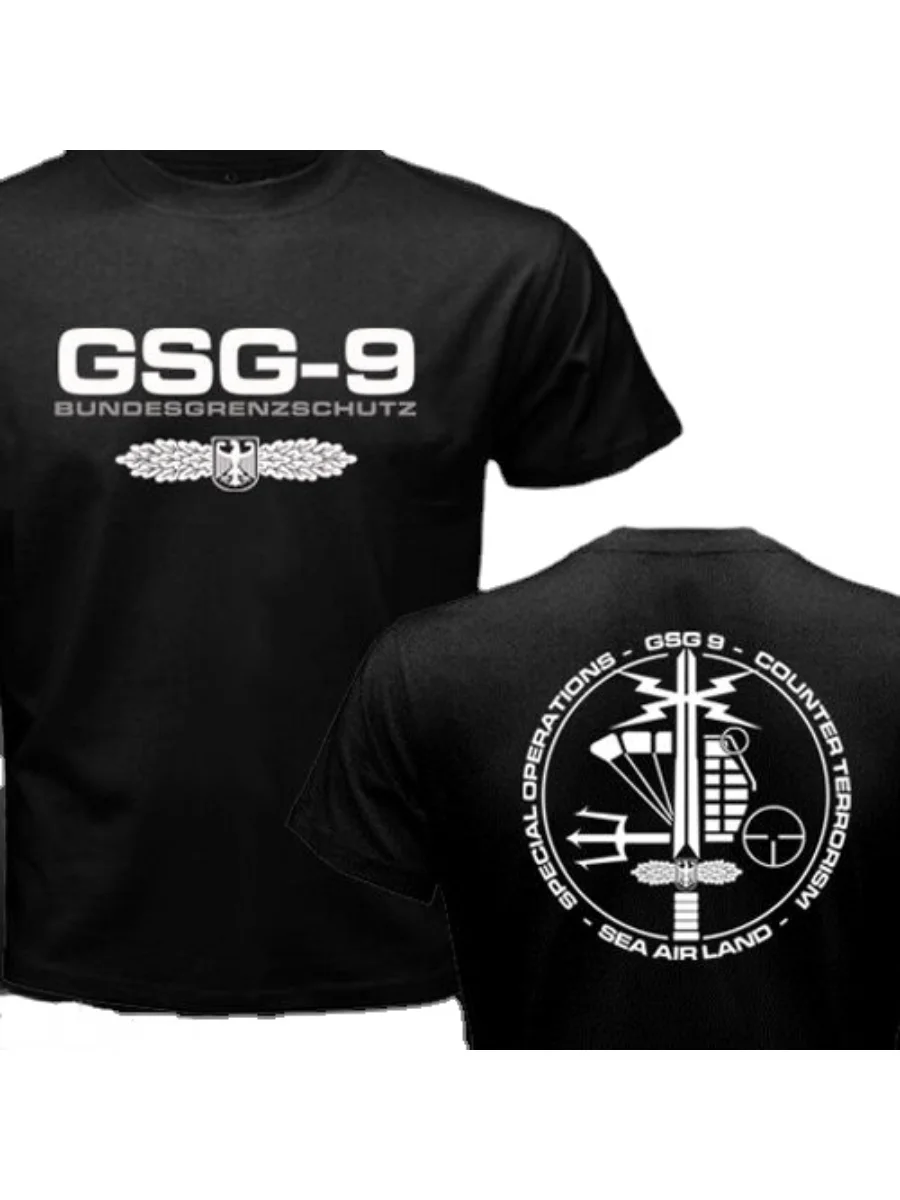 New GSG 9 Germany swat Counter Terrorism Special Operations Unit Men T-shirt Short Casual 100% Cotton