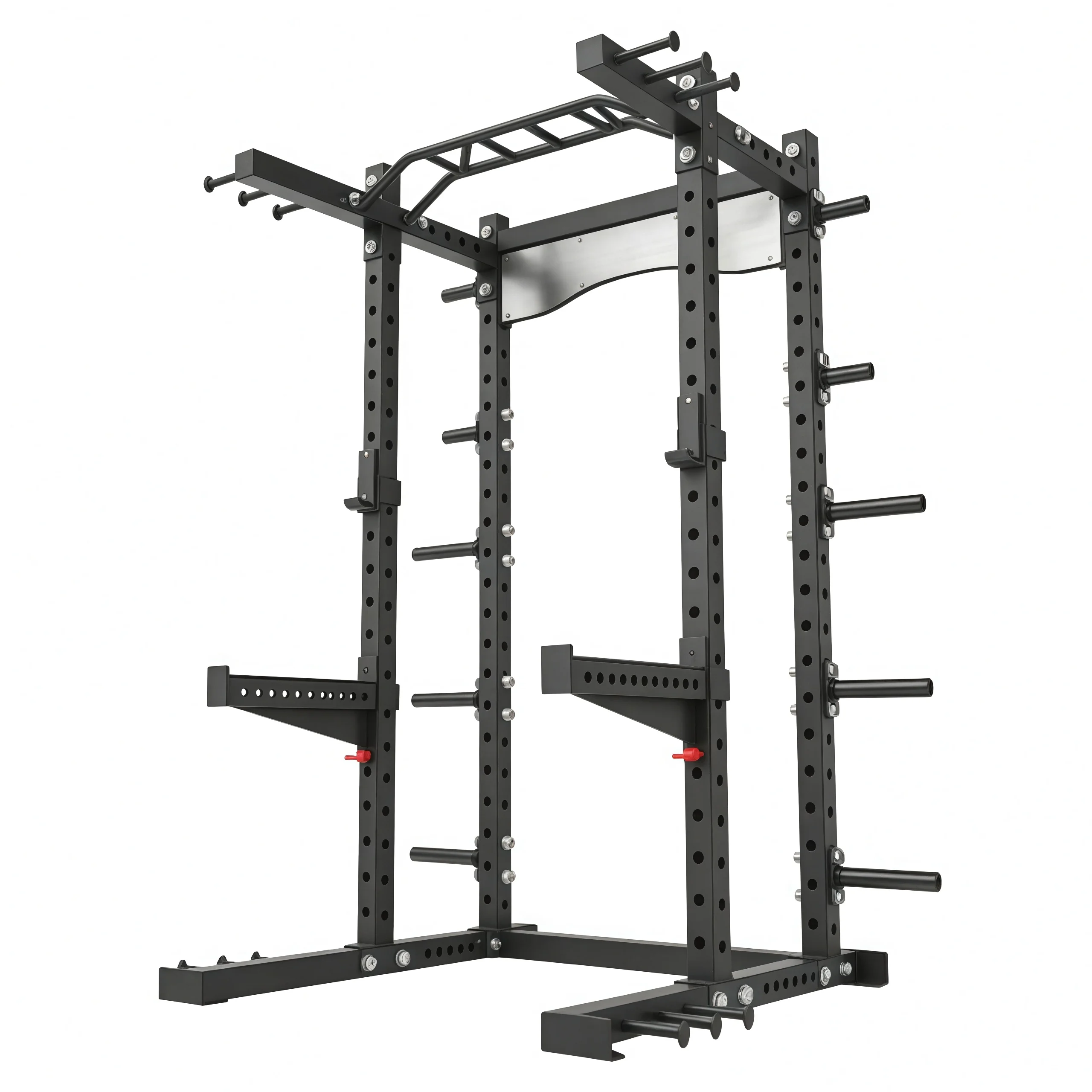 Factory Direct Sale  Power Rack Power Cage with Plate Holder and Resistance Bands Pins