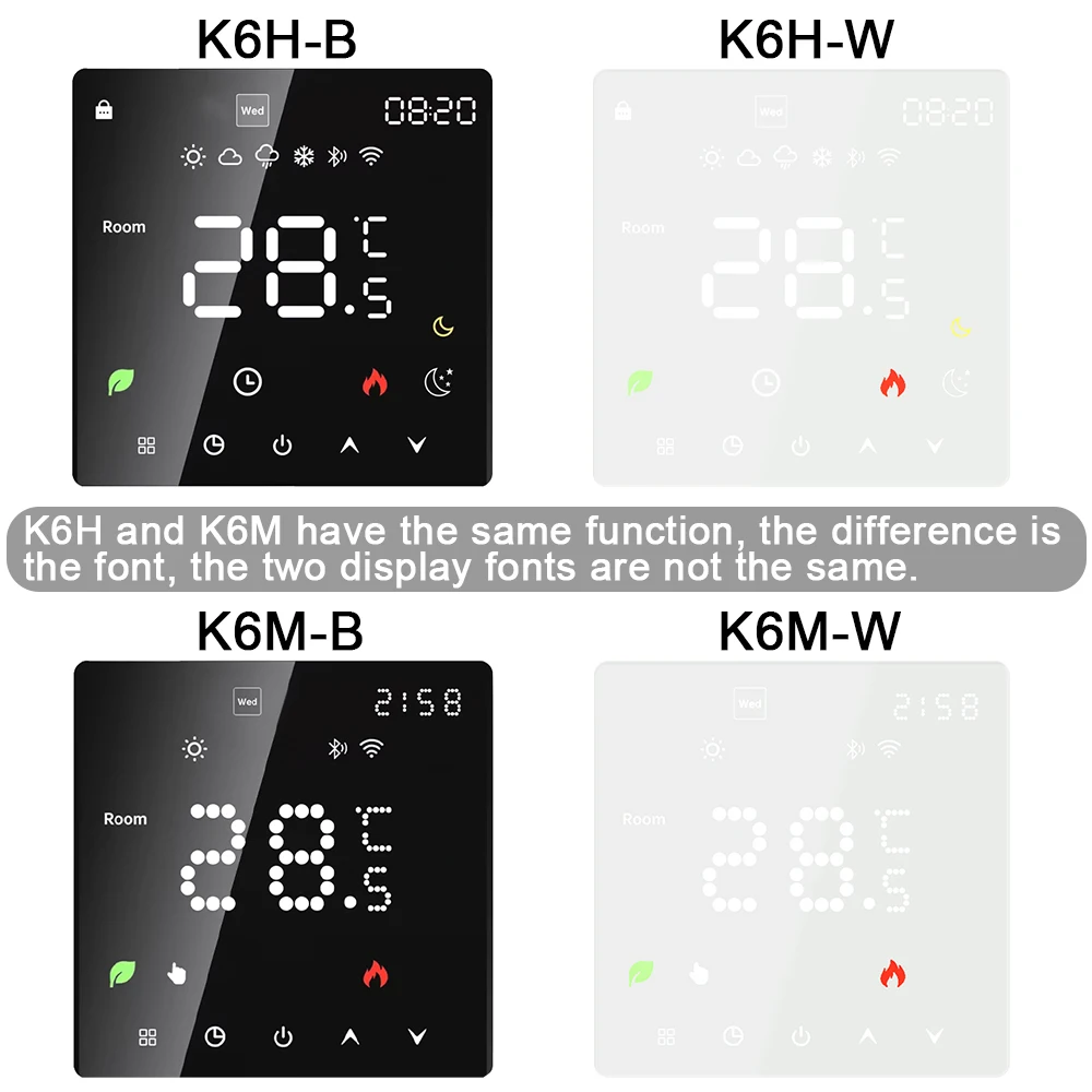 Termostato inteligente Tuya WiFi, calefacción de suelo eléctrica TRV, caldera de Gas y agua, control remoto por voz y temperatura para Google Home