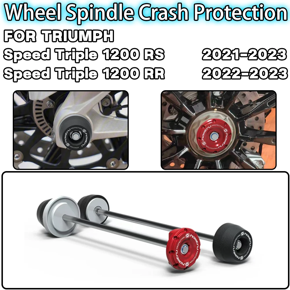 

For TRIUMPH Speed Triple 1200 RS RR 2021 2022 2023 Motorcycle accessories Front Rear Wheel Spindle Crash landing Protector