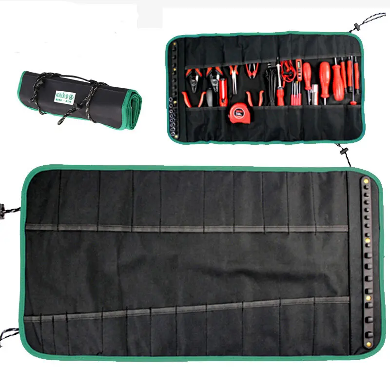 Laoa Oxford Doek Rolling Tool Bag Voor Schroevendraaiers Toolkit Om Opslag Mini Tang Elektricien Werktas Zonder Gereedschap LA212815