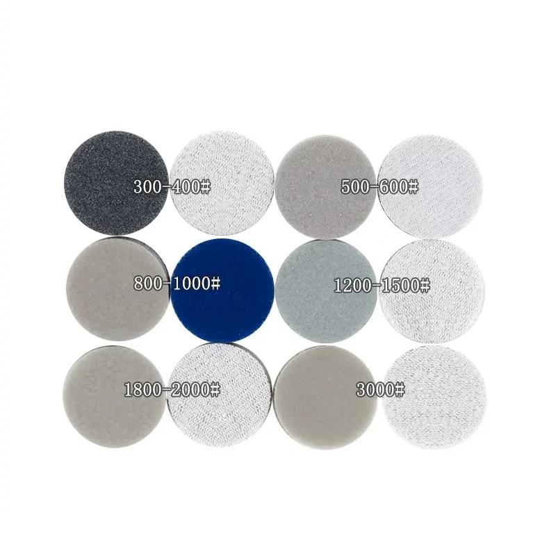 1~6inch Sponge Sandpaper Buffing Sanding Sponge Sanding Discs Foam Hook&Loop Precision Grinding For Abrasive Polishing Car Paint
