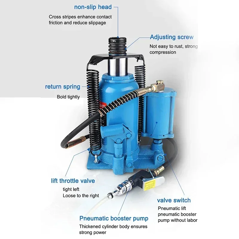

New Upgraded 20t Vertical jack hydraulic horizontal pneumatic pressure Qianjin auto repair tool pneumatic manual dual-purpose