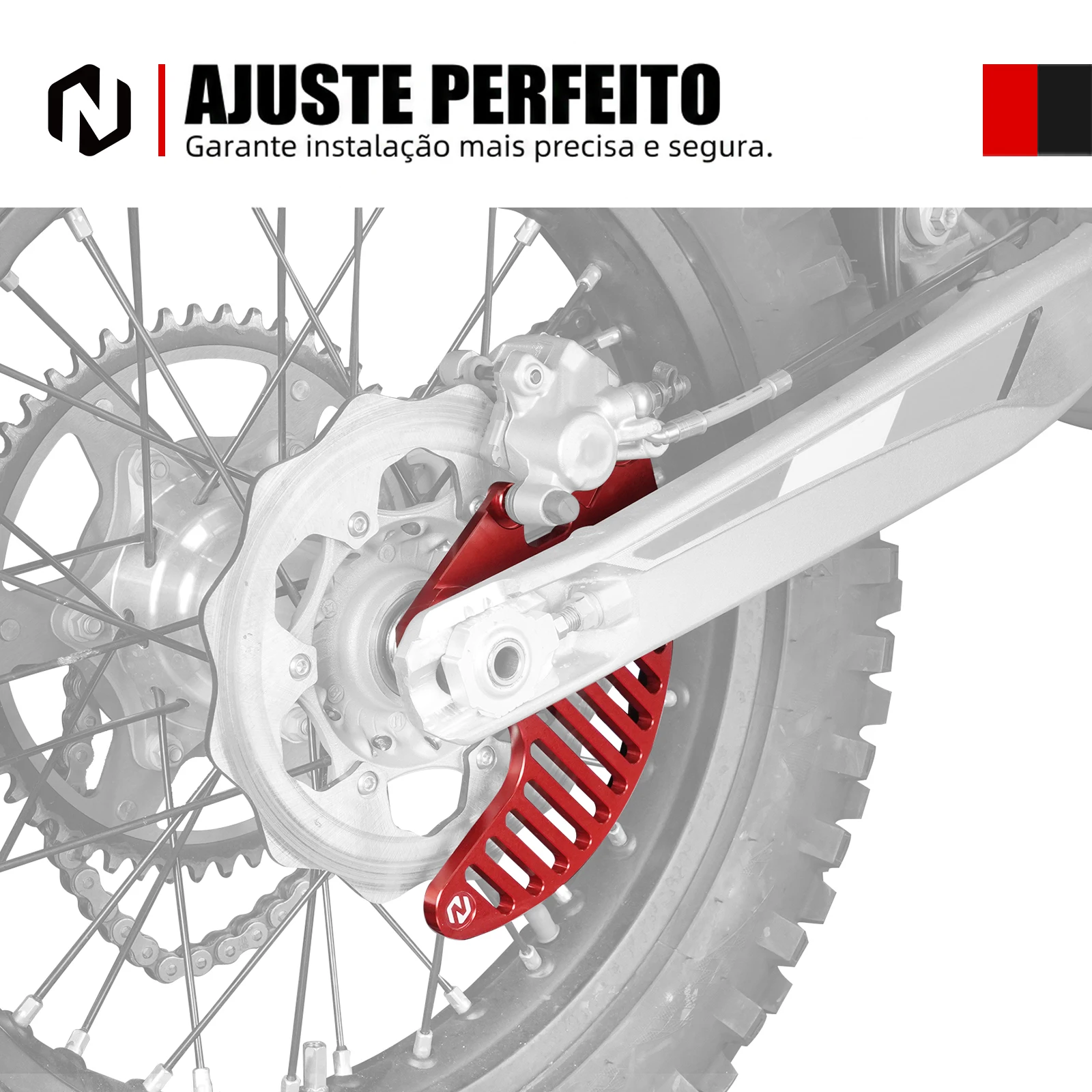 NICECNC Für KTM EXC 300 TPI SX 125 SXF 450 EXC-F 350 XCW 500 XC 300 XCF 250 XCF-W 350 6 Tage 2004-2025 Bremsscheibenschutz hinten – Detail 10