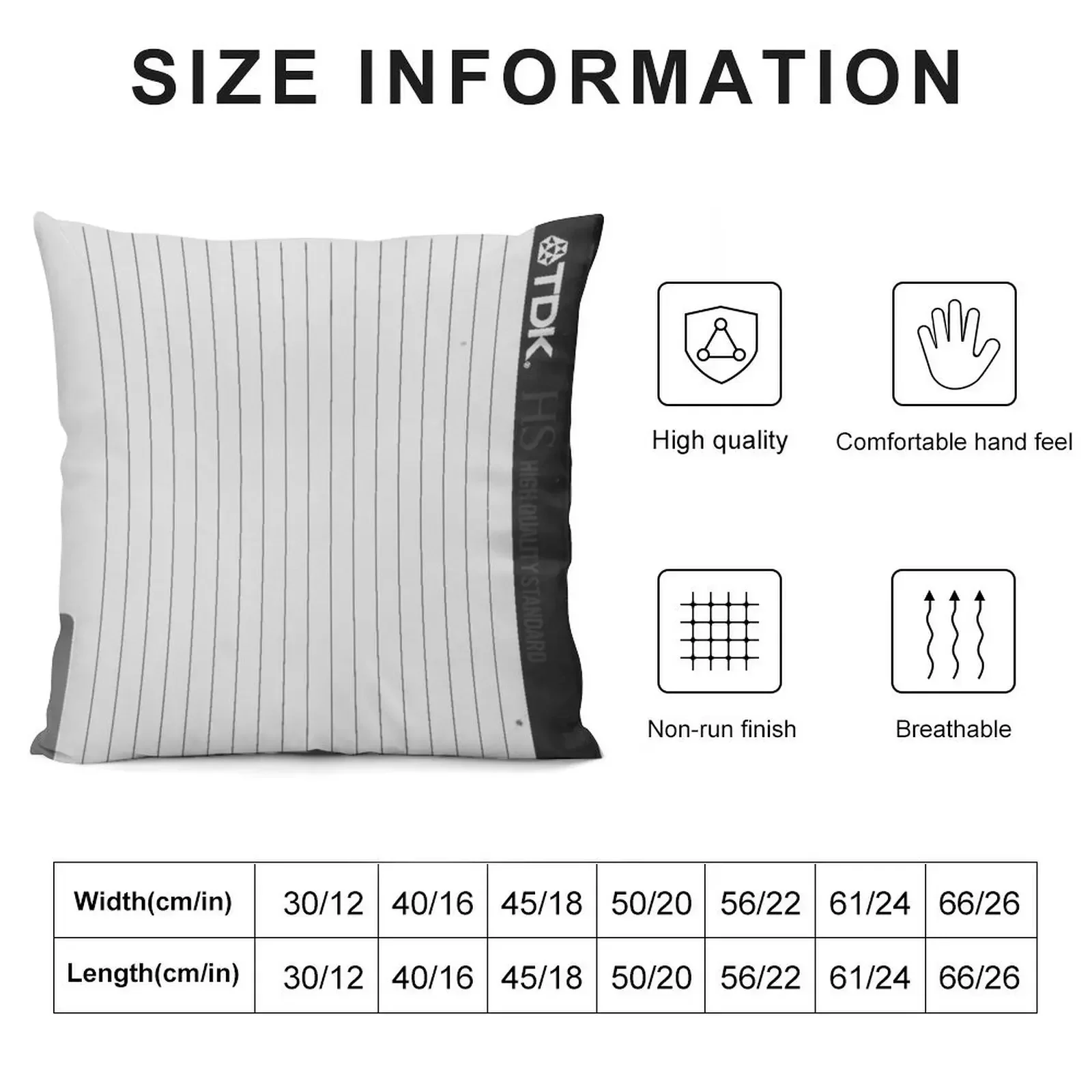 TDK VHS Throw Pillow Sofa Cushions Covers Pillow Covers Decorative Custom Cushion Photo pillow