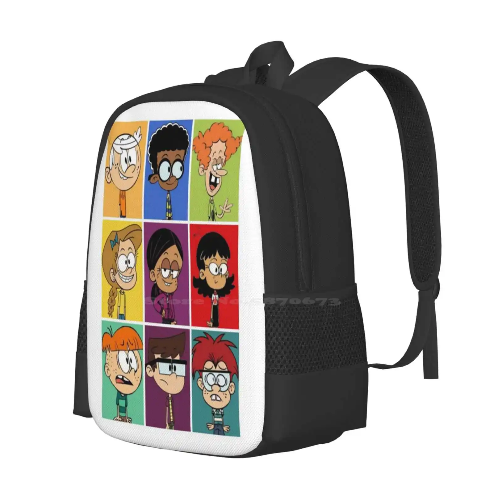 Full Character The House Hot Sale Schoolbag Backpack Fashion Bags Cartoon Lincoln Leni Cute Luna Lisa Lori Luan Lola Lucy Lynn