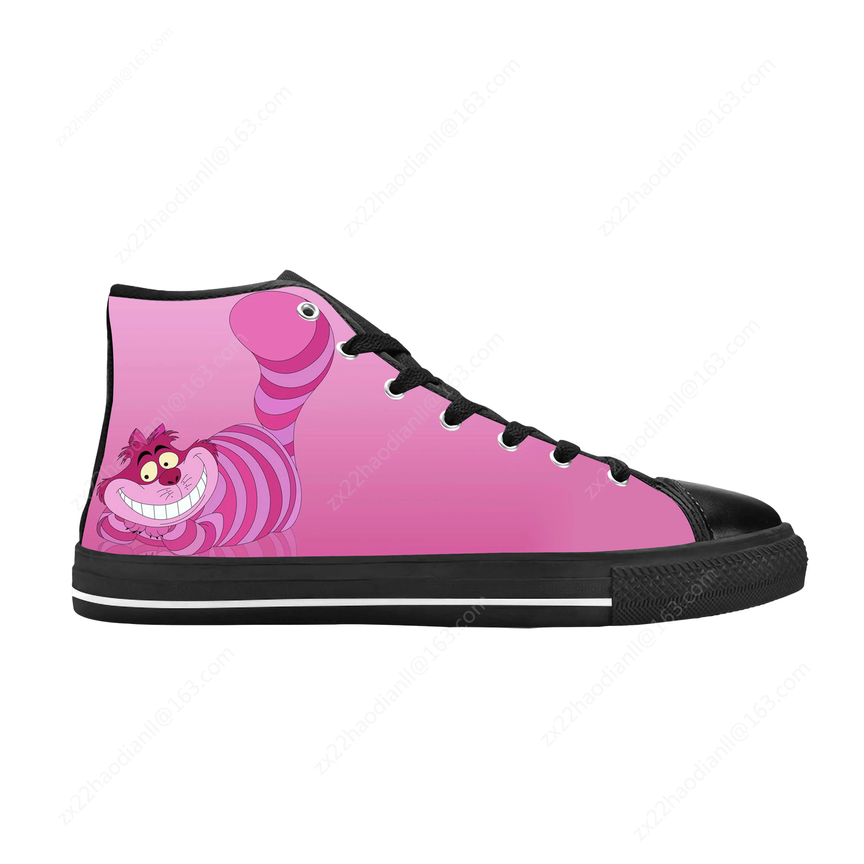 Cat Animal Anime Cartoon Manga Comic Cheshires Casual Cloth Shoes High Top Comfortable Breathable 3D Print Men Women Sneakers