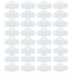100 Pcs Cable Identification Box Wire Sign Holder Case Plastic Material Acid Resistant Corrosion Proof Durable Cable Label Tags