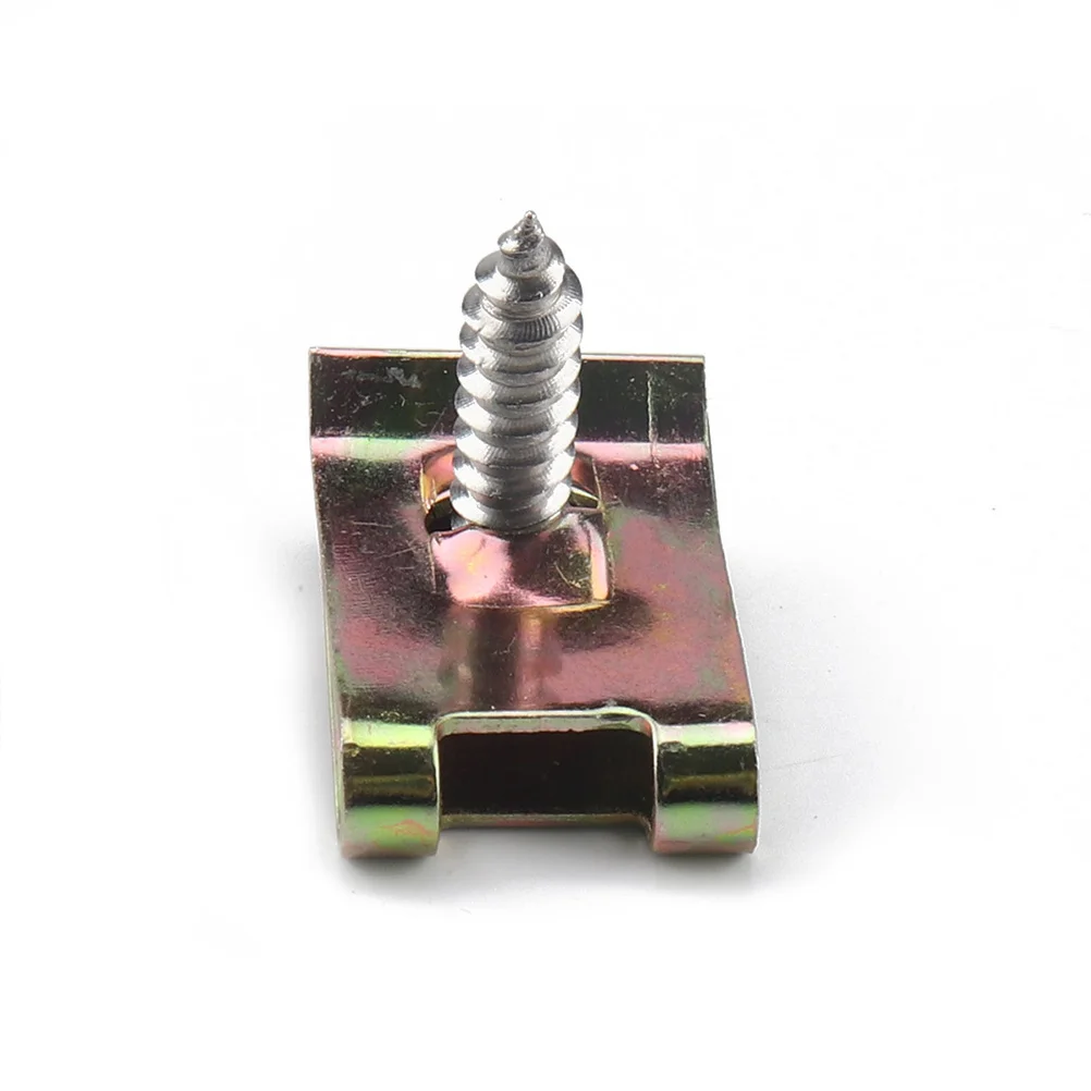 

480pcs U Nut Fastener Manganese Steel Spire U Clip For Car Trim Panel Dashboard Wiring Fixing No.6/8/10/12 Chassis Parts