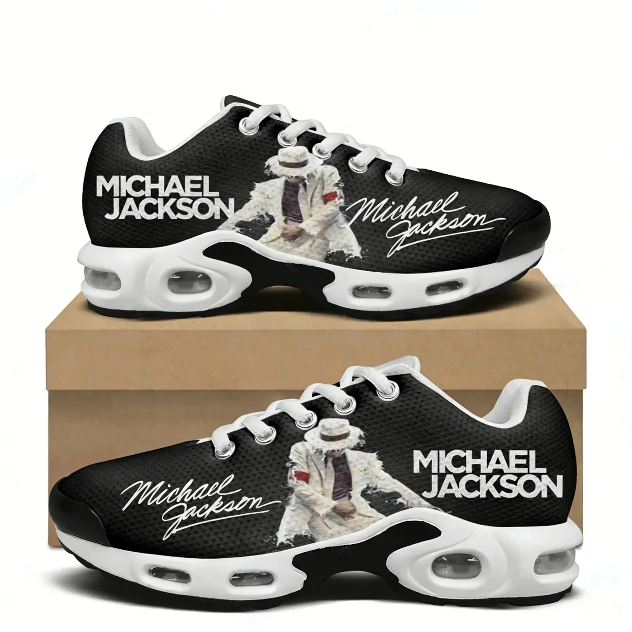 Michael Jackson Air Cushion Sneakers Pop Singer Dancer Mens Womens Lightweight Sports shoes High Quality Custom Mesh Sneaker