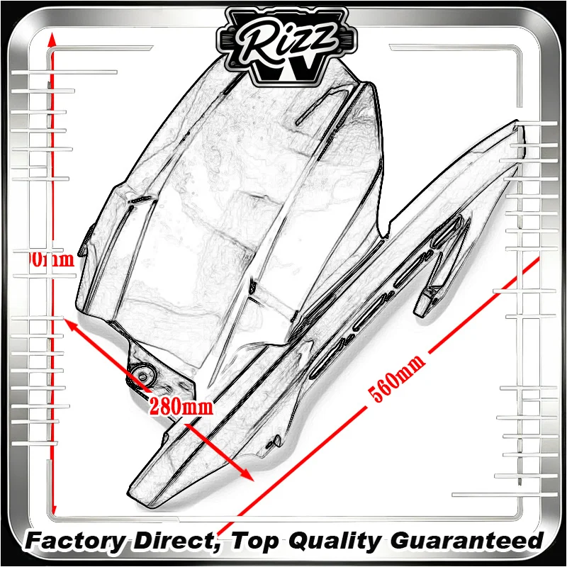2025 New Z900 Z900RS Accessories Rear Fender Mudguard For Kawasaki Z 900 RS 17-2024 Motorcycle Hugger Flap Splash Guard Mudflap