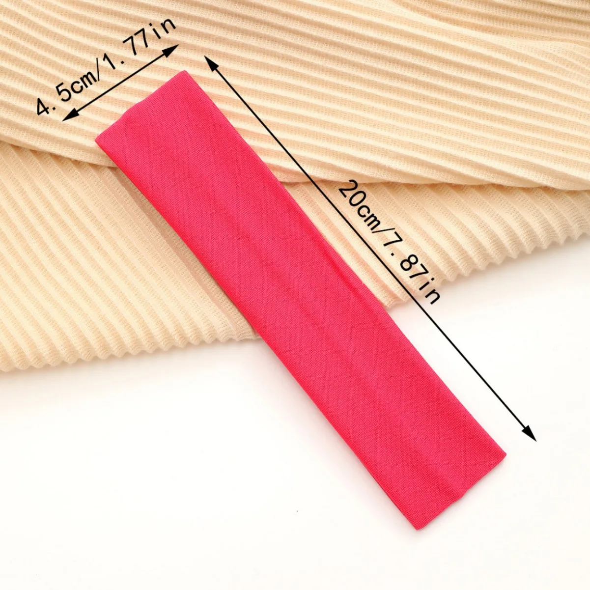 3/10/15er-Pack einfarbige Stirnbänder, dehnbare, schweißabsorbierende Kopfbedeckungen für sportliches Yoga-Training, modische Haar-Accessoires – Detail 5
