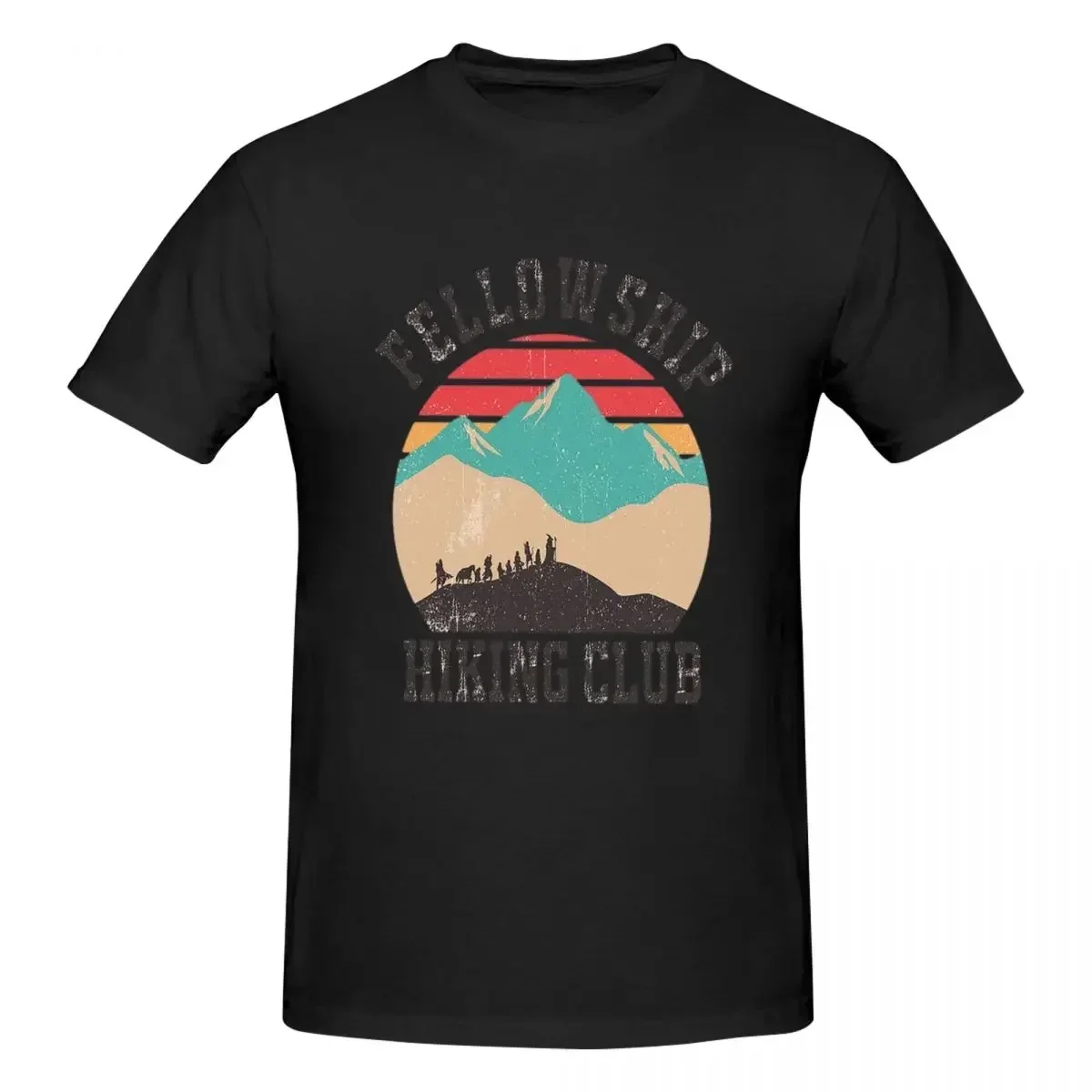 

Fellowship Hiking Club 100% Cotton T-shirt Male Classic T Shirts Men Round Neck Short Sleeve S-6XL