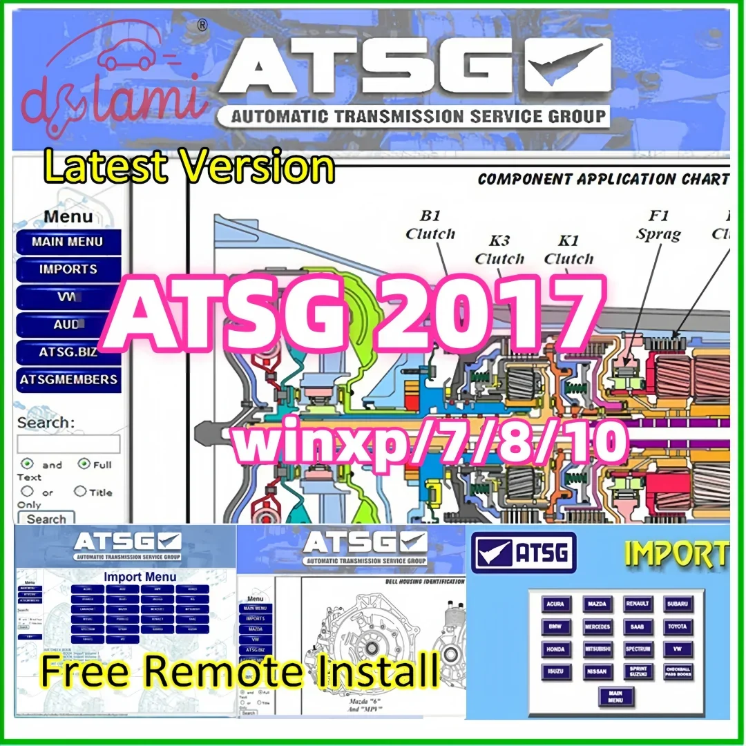 

ATSG Software Automatic Transmissions Service Group Manual diagnostic Repair Automotive Tool Unit Fit Detection