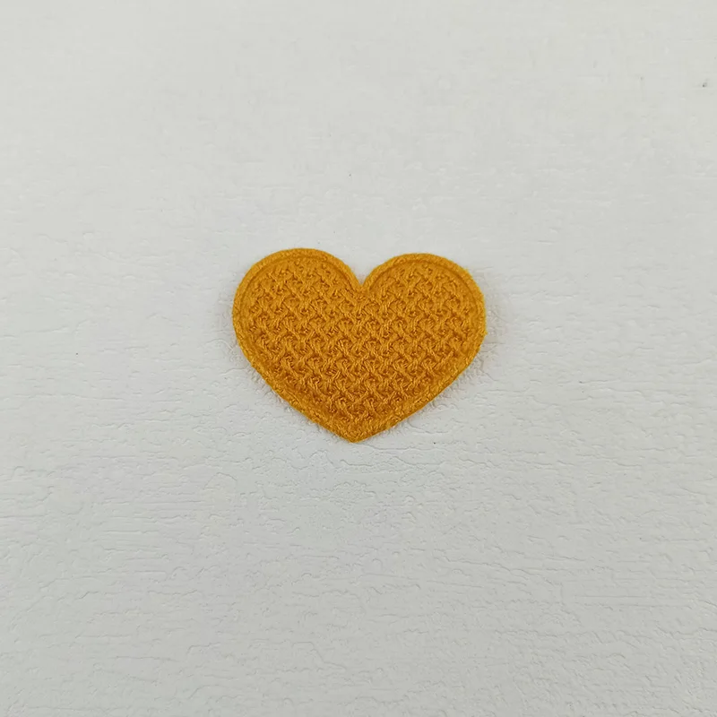 60 Stück Häkelherz-Applikationen mit Polsterung für Kinder-Haarband, Haarspangen, Accessoires, Hüte, Dekorationsaufnäher – Detail 11