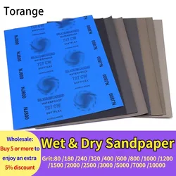 2 Pcs 80-10000 Grit SandPapers Wet And Dry Polishing Sanding Wet/dry Abrasive Sandpaper Paper Sheets Surface Finishing Made