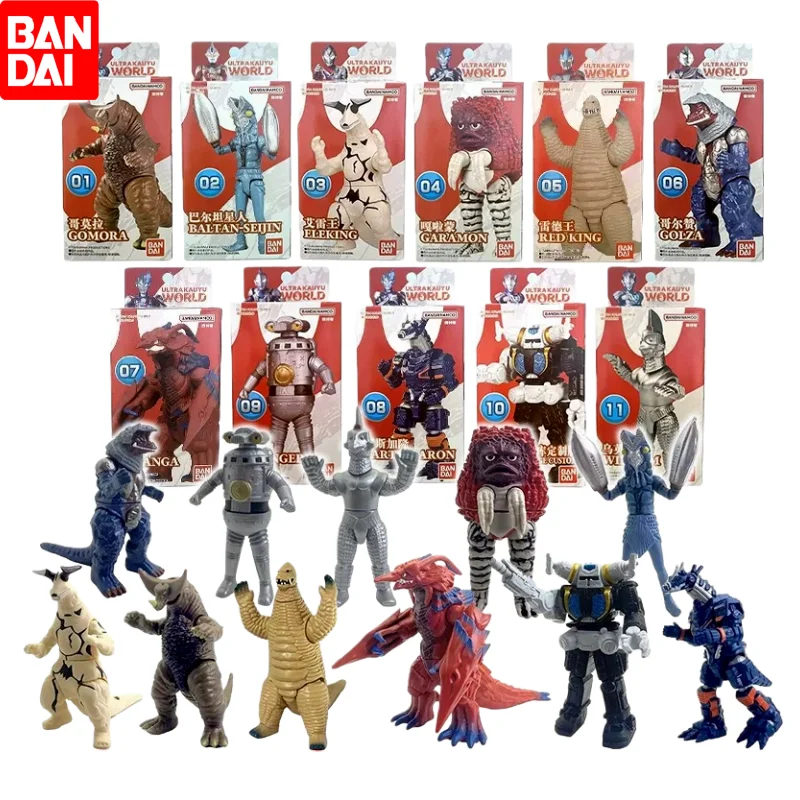 Boneco de Ação Original Bandai Ultraman Monstro Alienígena Baltan Anime, Modelo de Montagem, Brinquedo Colecionável, Presente para Meninos