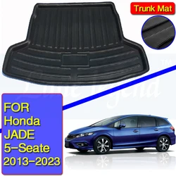 Fit For Honda JADE 2013-2019 5-seater Rear Trunk Cargo Mat Boot Liner Tray Floor Carpet Mud Kick Protector Pad 2014 2015 2016