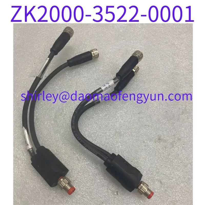 Used ZK2000-3522-0001 Connection Line 4-Pin Male 1 Split 2 Double ended 4-Core Female