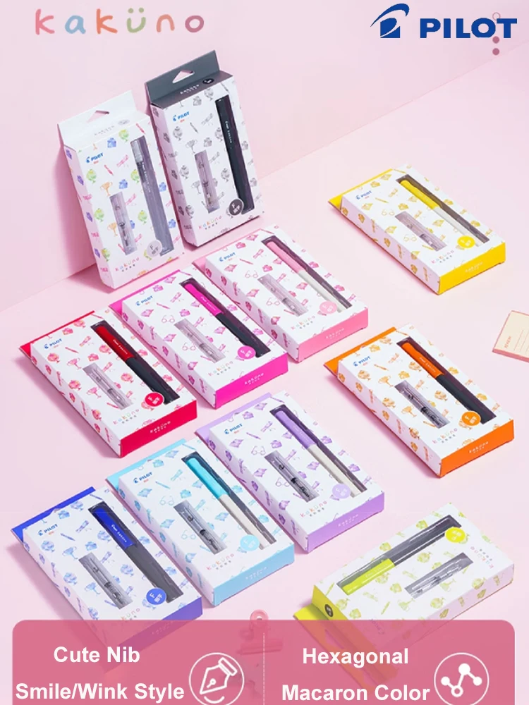 

Pilot Gift Fountain Pens Smile Face Precision E/EF Nib Comfort Grip Smooth Writing for Calligraphy Practice Entry-Level Friendly