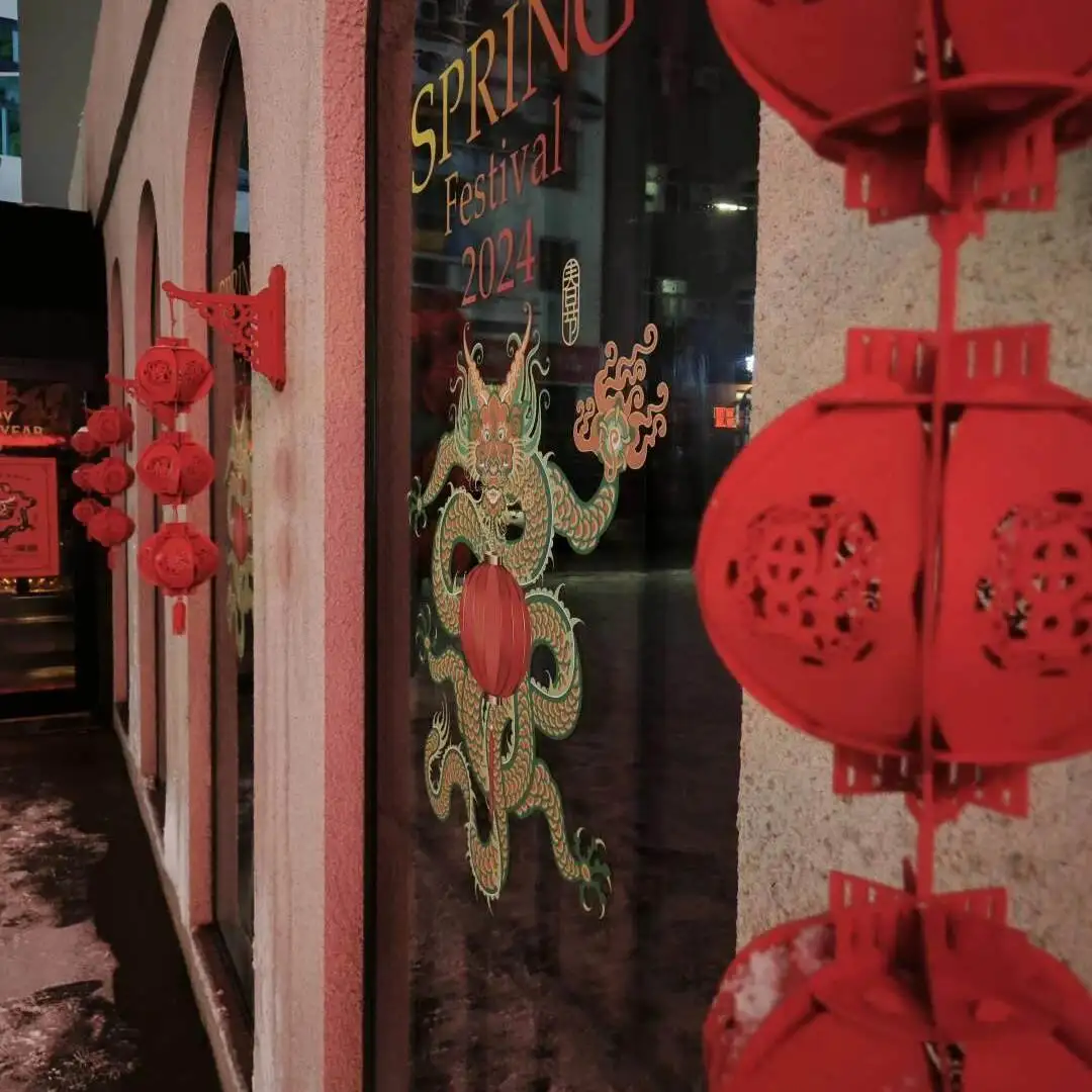 Spring Festival New Year's Day Spring Festival bar indoor Chinese style atmosphere arrangement pendant