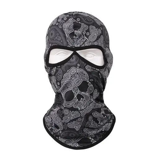 2 Holes Balaclava Skull Full Face Mask Unisex Head Cover Motorcycle Mask Cycling Headgear Hat MTB Bike Bicycle Helmet Liner Caps - Image 22