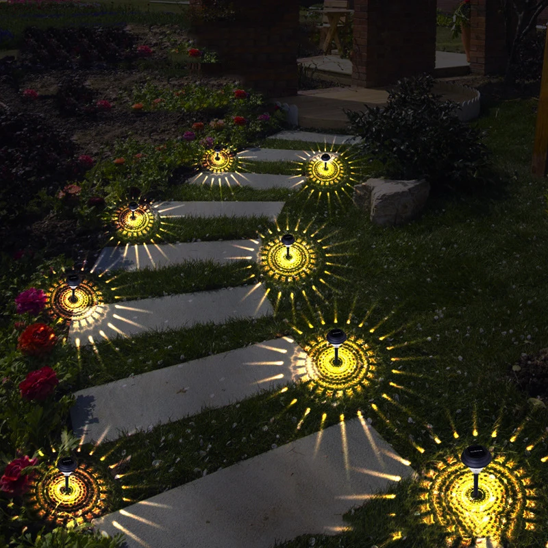 Lampada da giardino solare da giardino luce solare da giardino lanterna a LED illuminazione per esterni paesaggio luce ombra luci da giardino decorazione per la casa